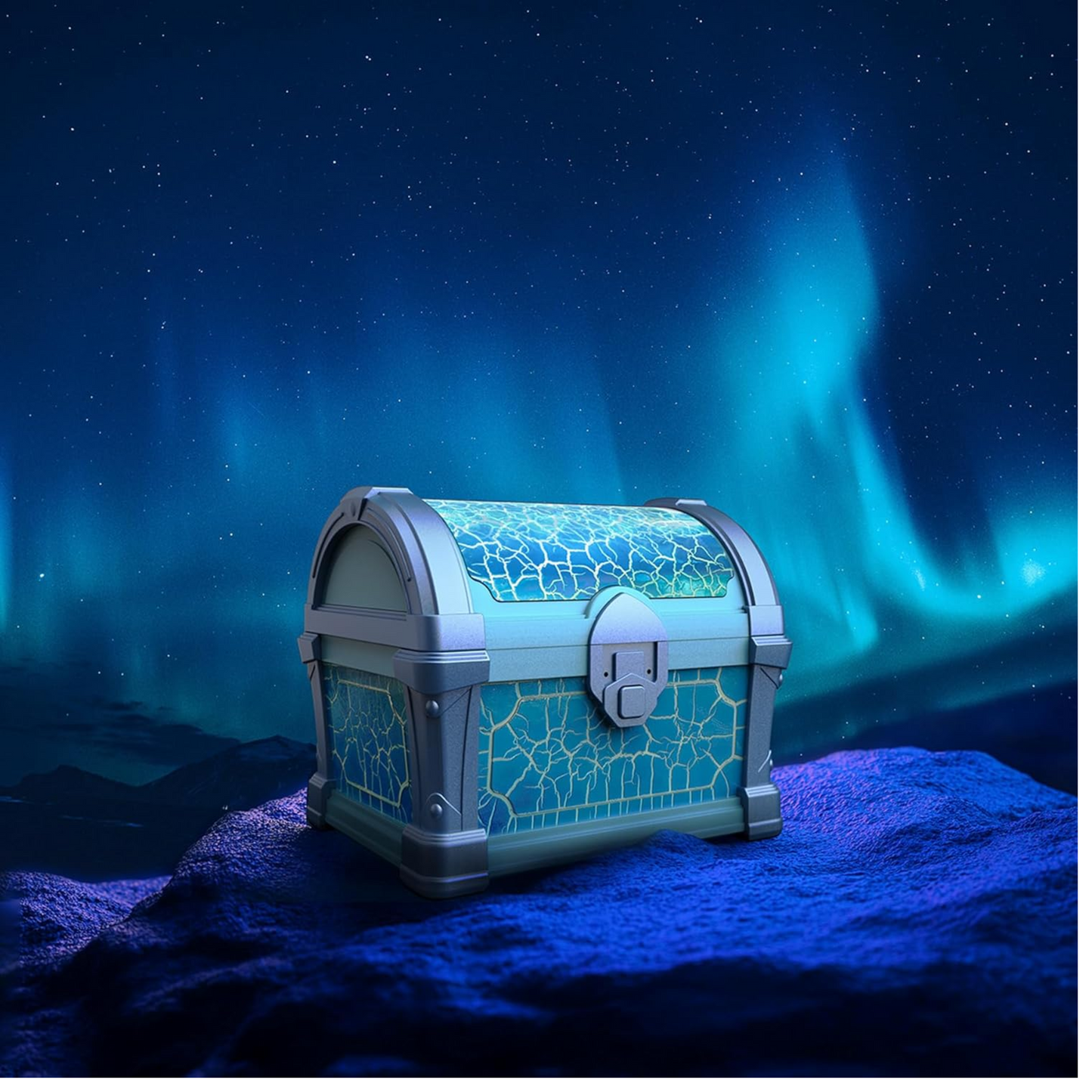 Cofre Proyector de Auroras con Música Bluetooth