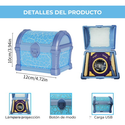 Cofre Proyector de Auroras con Música Bluetooth